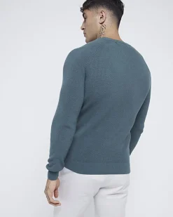 River Island muscle fit rib jumper< Jumpers & Cardigans