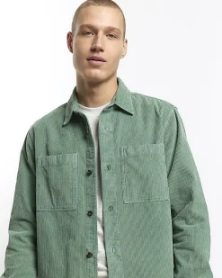 River Island regular fit corduroy overshirt< Shirts