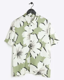 River Island regular fit floral short sleeve shirt< Shirts