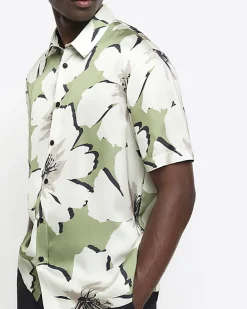 River Island regular fit floral short sleeve shirt< Shirts
