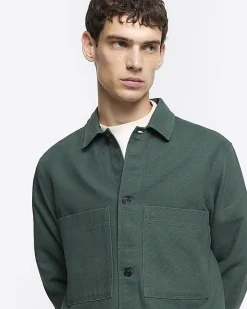 River Island regular fit pocket overshirt< Shirts