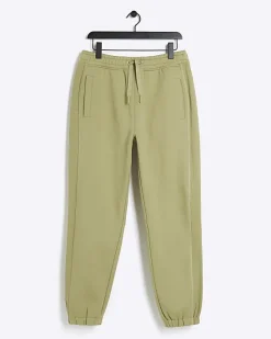 River Island regular fit rib panel joggers< Tracksuits