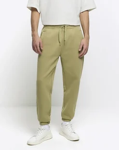 River Island regular fit rib panel joggers< Tracksuits