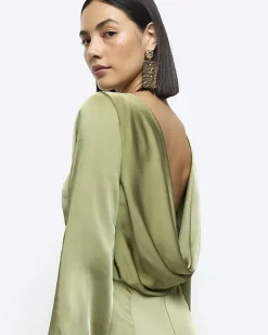 River Island satin open back jumpsuit< Jumpsuits & Playsuits