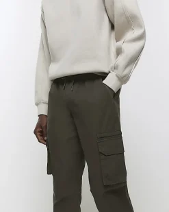 River Island slim fit ripstop cargo trousers< Trousers