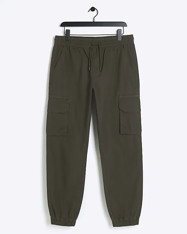 River Island slim fit ripstop cargo trousers< Trousers