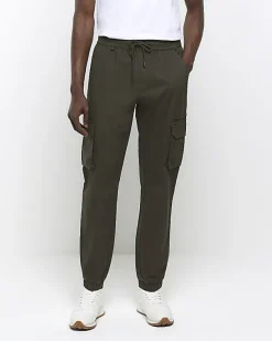 River Island slim fit ripstop cargo trousers< Trousers