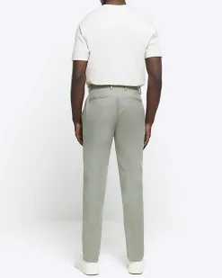 River Island slim fit smart chino trousers< Trousers
