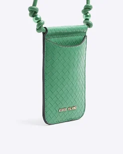 River Island weave phone cross body bag< Bags, Purses & Luggage