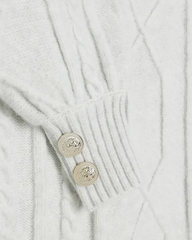 River Island cable knit jumper mini dress< Dresses