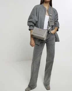 River Island embossed RI cross body bag< Bags, Purses & Luggage