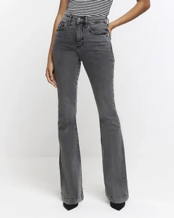 River Island high waisted tummy hold flared jeans< Jeans