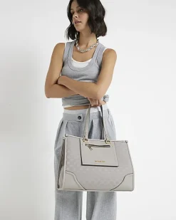 River Island jacquard monogram shopper bag< Bags, Purses & Luggage