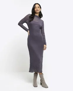 River Island mesh bodycon maxi dress< Dresses