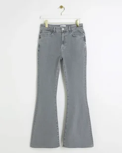 River Island mid rise tummy hold flared jeans< Jeans