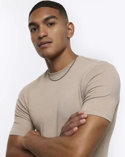 River Island Grey multipack of 5 muscle fit t-shirts< Essentials
