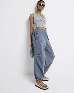 River Island parachute cargo trousers< Trousers