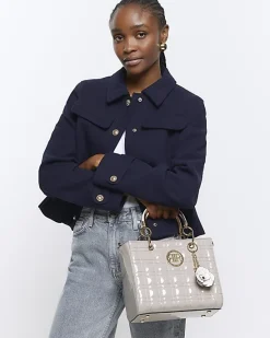 River Island quilted corsage tote bag< Bags, Purses & Luggage