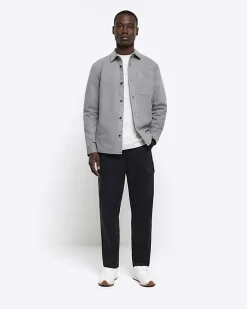 River Island regular fit chest pocket shirt< Shirts