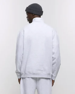 River Island regular fit funnel sweatshirt< Hoodies & Sweatshirts
