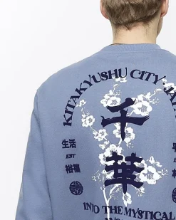 River Island regular fit Japanese graphic sweatshirt< Hoodies & Sweatshirts