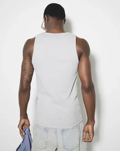 River Island regular fit rib vest< Essentials
