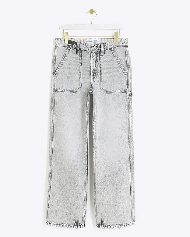 River Island relaxed straight cargo jeans< Jeans