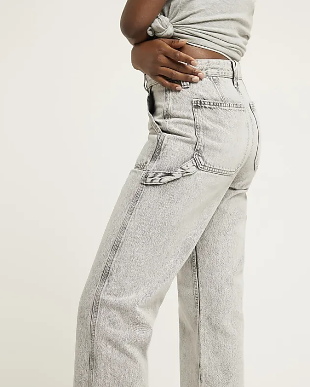 River Island relaxed straight cargo jeans< Jeans