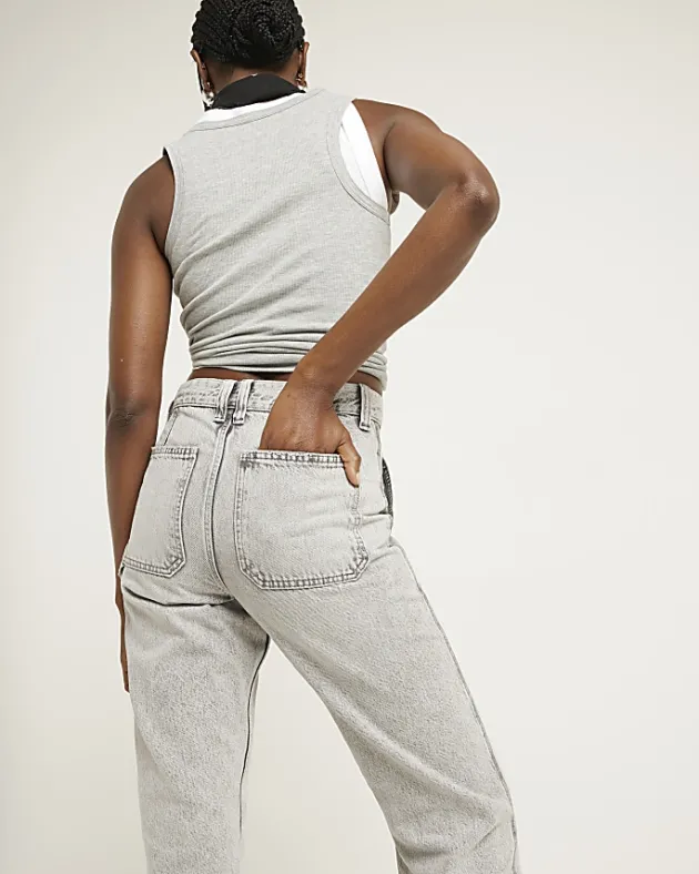 River Island relaxed straight cargo jeans< Jeans