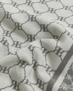River Island RI reversible monogram scarf< Accessories