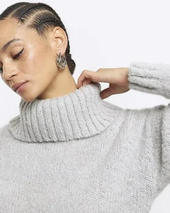 River Island roll neck jumper dress mini< Dresses
