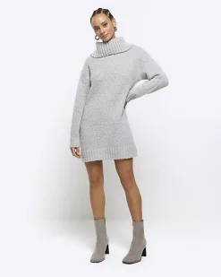 River Island roll neck jumper dress mini< Dresses