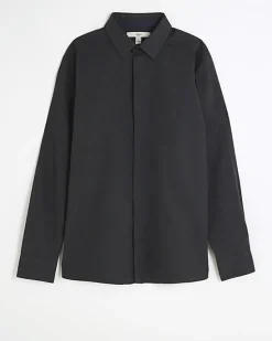 River Island Slim Fit Flannel Smart Shirt< Shirts