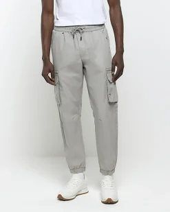 River Island slim fit ripstop cargo trousers< Trousers
