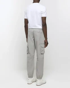 River Island slim fit ripstop cargo trousers< Trousers