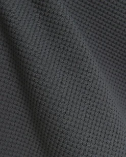 River Island slim fit textured baseball polo< Polo Shirts