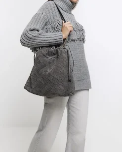 River Island suede weave slouch tote bag< Bags, Purses & Luggage