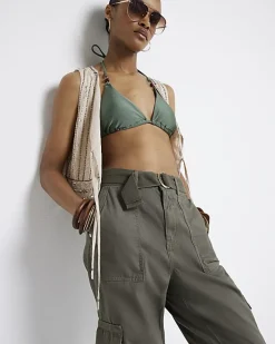 River Island belted utility cargo trousers< Trousers