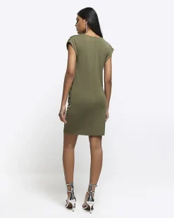 River Island drape wrap bodycon mini dress< Dresses