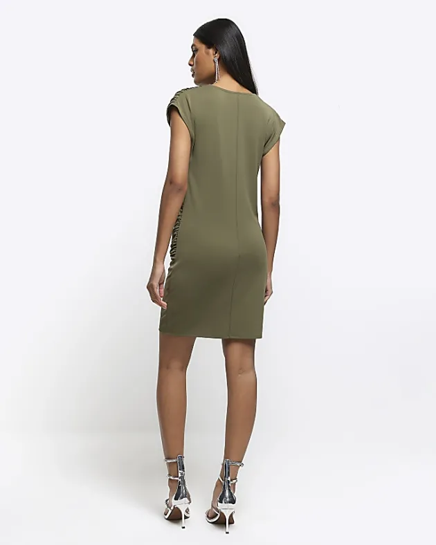 River Island drape wrap bodycon mini dress< Dresses