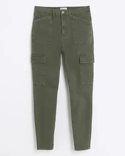 River Island high waisted skinny cargo jeggings< Jeans