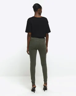 River Island high waisted skinny cargo jeggings< Jeans