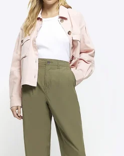 River Island High Waisted Tapered Trousers< Trousers