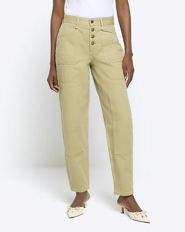 River Island high waisted tapered jeans< Jeans