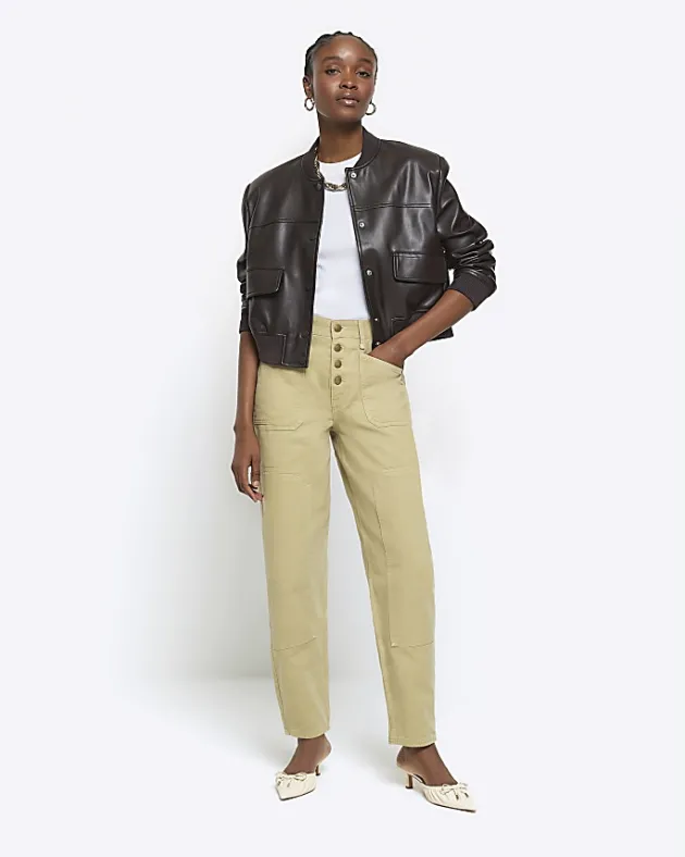 River Island high waisted tapered jeans< Jeans