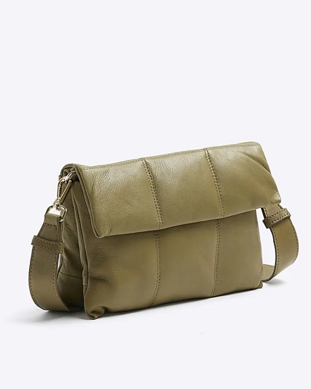 River Island leather quilted cross body bag< Bags, Purses & Luggage