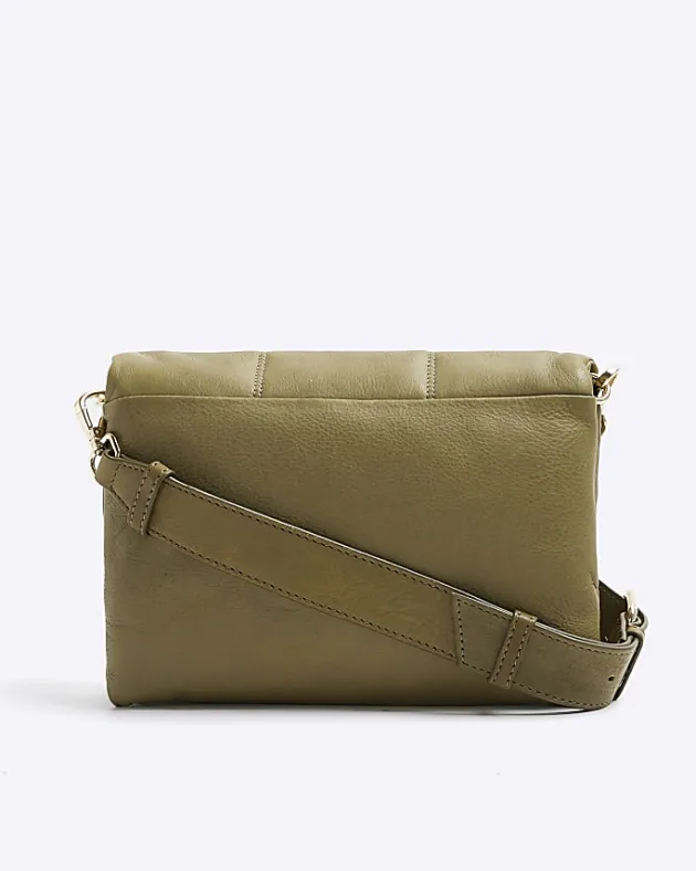 River Island leather quilted cross body bag< Bags, Purses & Luggage