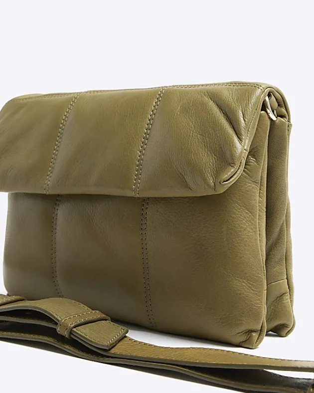 River Island leather quilted cross body bag< Bags, Purses & Luggage