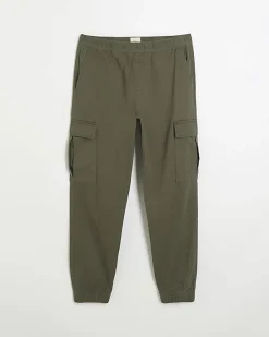 River Island slim fit cuffed cargo trousers< Trousers