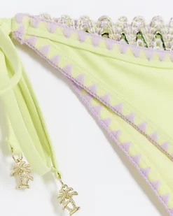 River Island Lime tie side stitch bikini bottoms< Swimwear & Beachwear